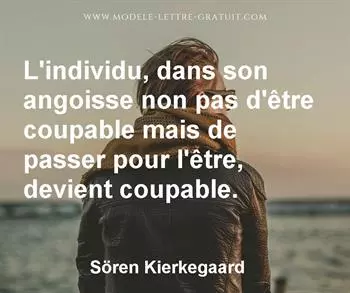 Citation de Sören Kierkegaard