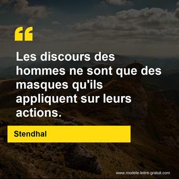 Citation de Stendhal