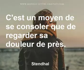 Citation de Stendhal