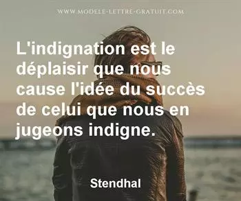 Citation de Stendhal