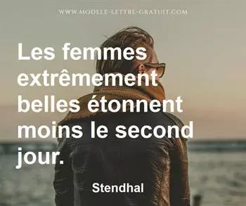 Citation de Stendhal