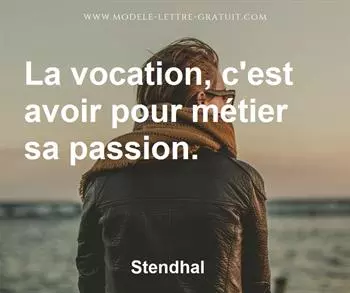 Citation de Stendhal