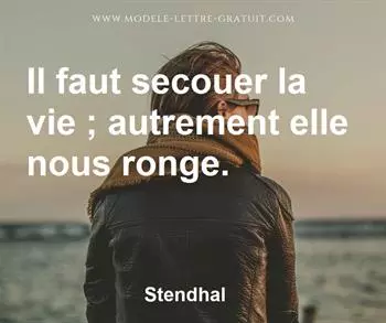 Citation de Stendhal