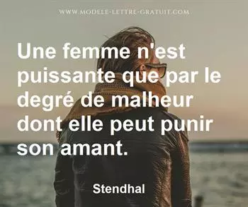 Citation de Stendhal