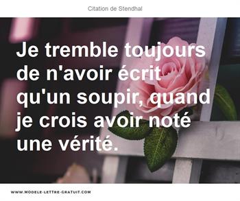 Citations Stendhal