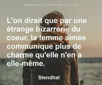 Citation de Stendhal