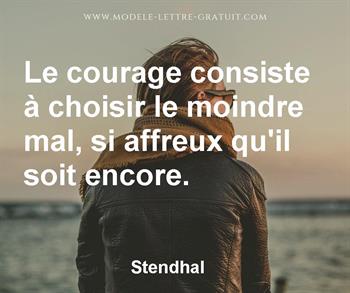 Citation de Stendhal