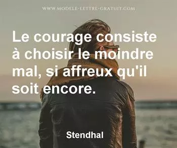 Citation de Stendhal