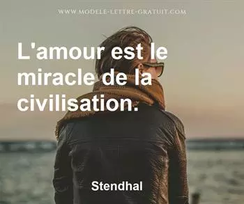 Citation de Stendhal