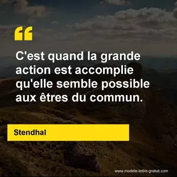 Citation Stendhal