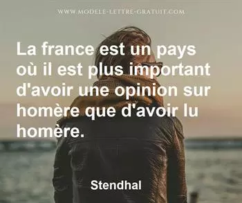 Citation de Stendhal