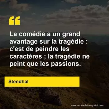 Citation Stendhal