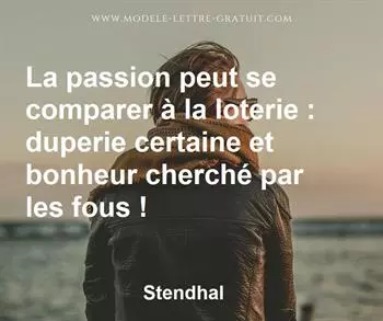Citation de Stendhal