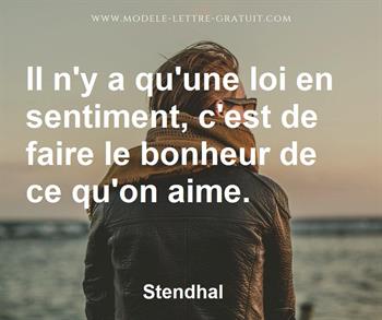 Citation de Stendhal