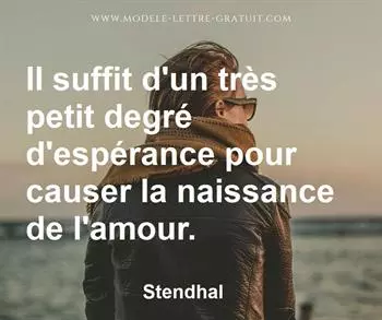 Citation de Stendhal