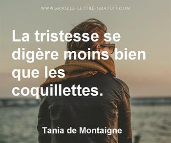 Citation de Tania de Montaigne