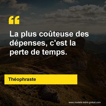 Citation de Théophraste