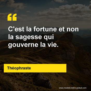 Citation de Théophraste