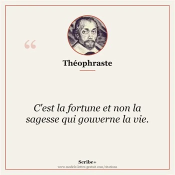 Citation Théophraste