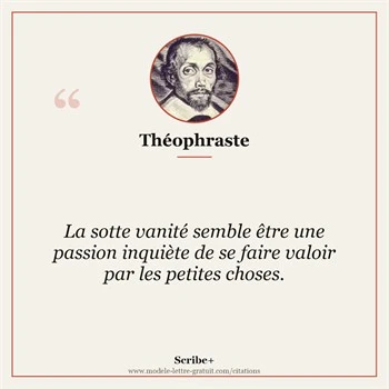 Citation Théophraste