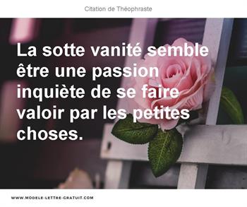 Citations Théophraste