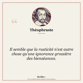 Citation Théophraste