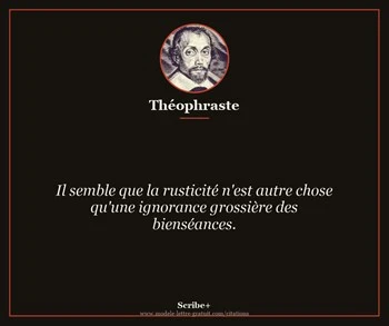 Citation de Théophraste
