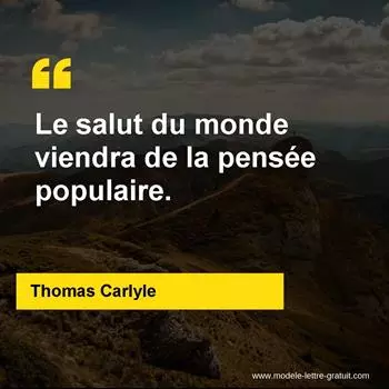 Citation Thomas Carlyle