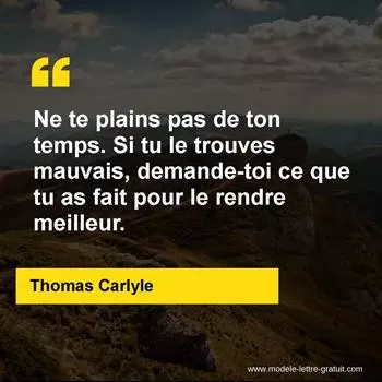 Citation Thomas Carlyle