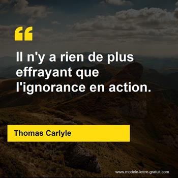 Citation Thomas Carlyle