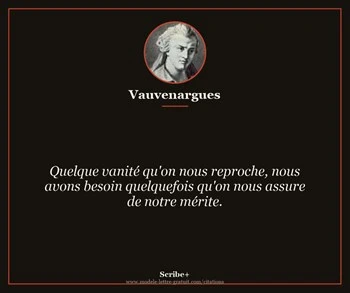 Citation de Vauvenargues