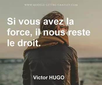 Citation de Victor HUGO