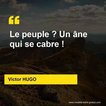 Citation Victor HUGO