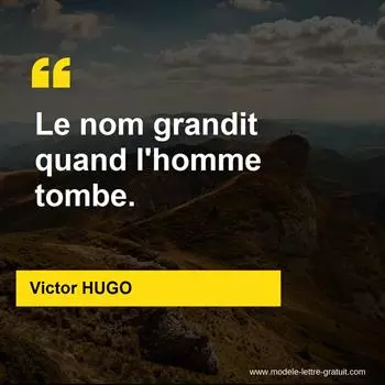 Citation Victor HUGO