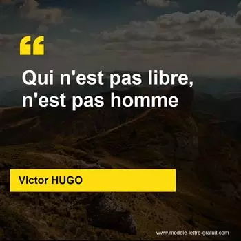 Citation Victor HUGO