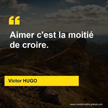 Citation de Victor HUGO