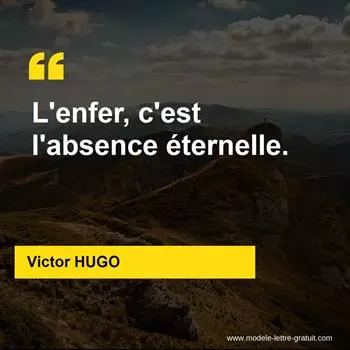 Citation Victor HUGO
