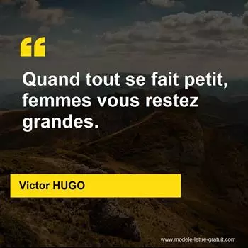 Citation Victor HUGO