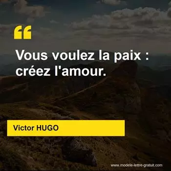 Citation Victor HUGO