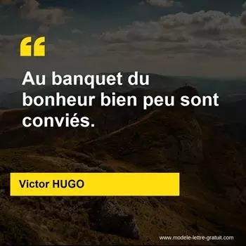 Citation Victor HUGO