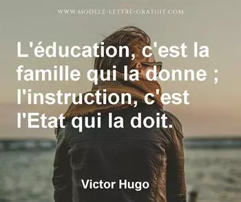 Citation de Victor Hugo
