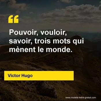 Citation Victor Hugo