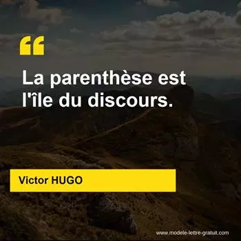 Citation Victor HUGO