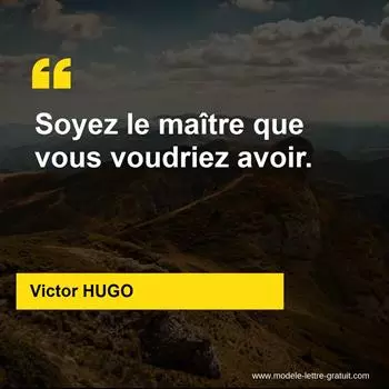 Citation Victor HUGO