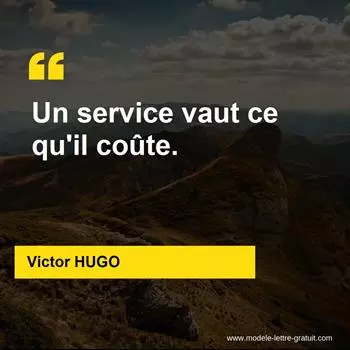 Citation Victor HUGO