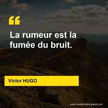 Citation Victor HUGO