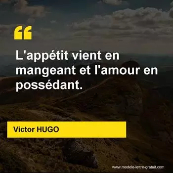 Citation Victor HUGO