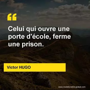 Citation Victor HUGO