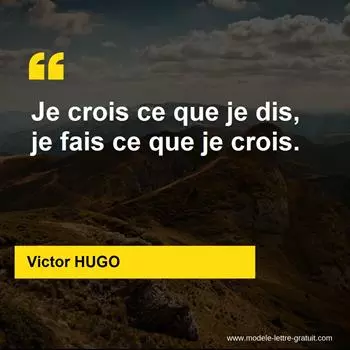 Citation Victor HUGO