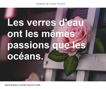 Les Verres D Eau Ont Les Memes Passions Que Les Oceans